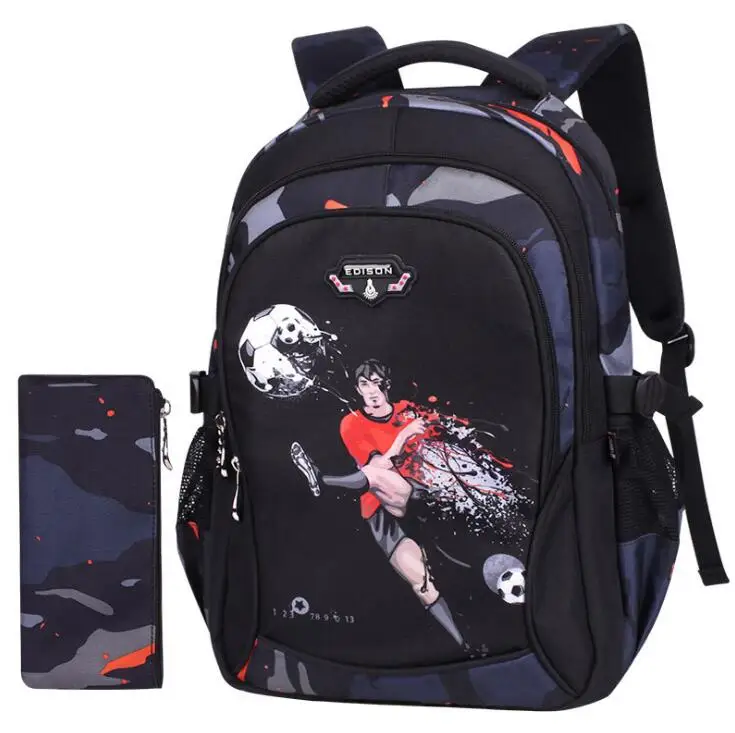 

Waterproof Backpacks Suitable for grades 1-9 Children Orthopedic School Backpack School bags For boys Kids satchel Schoolbgs