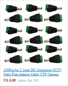 20 штук AHD/CVI TVI Витой Кабель BNC разъем для видеонаблюдения пассивные оптические трансиверы незащищенная витая пара, симметричный