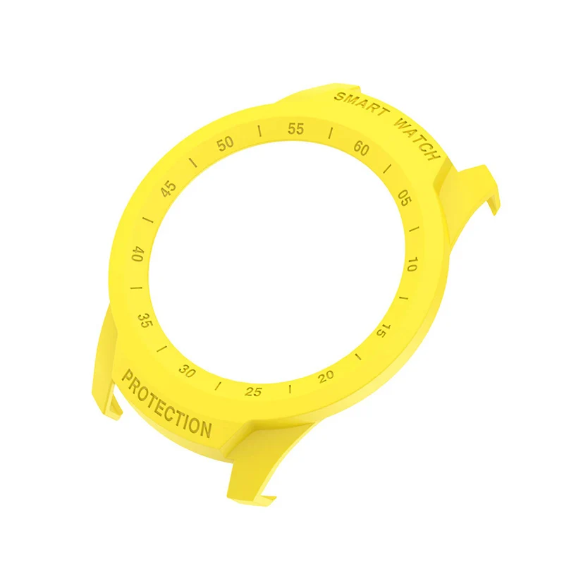 Для Ticwatch Pro Смарт-часы против царапин бампер чехол SIKAI жесткий пластиковый защитный чехол ультра-светильник многоцветный - Цвет: Yellow only cover