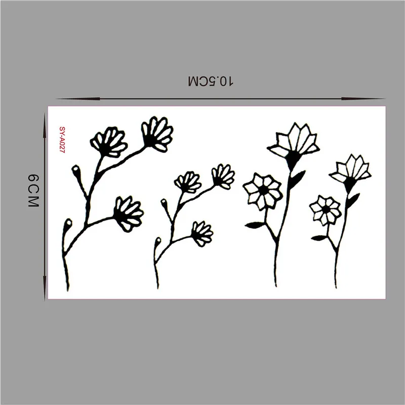 4 أجزاء/وحدة 2018 جديد نمط المهنية المؤقتة الوشم ملصق الوشم وهمية الوشم تاتو الفلاش الطازجة الزيتون فرع