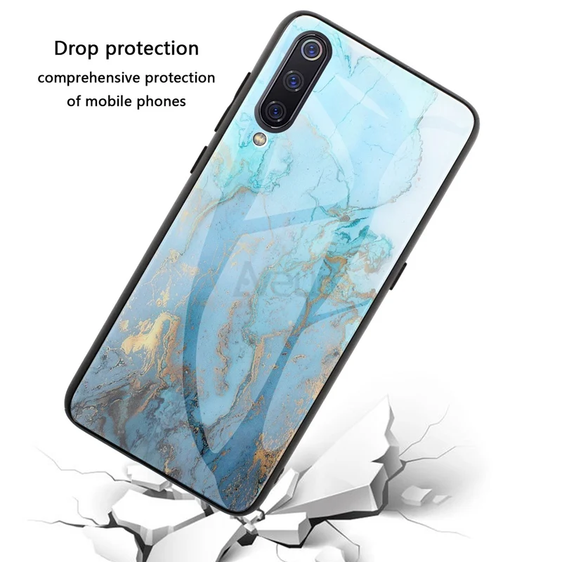 Luxury Marble Glass Phone Case For Meizu 16XS 16X 16T 16 16th Plus 16S Pro 18X Cover Case For Meizu Note 8 9 X8 M8 18S 17 18 Pro best meizu phone case
