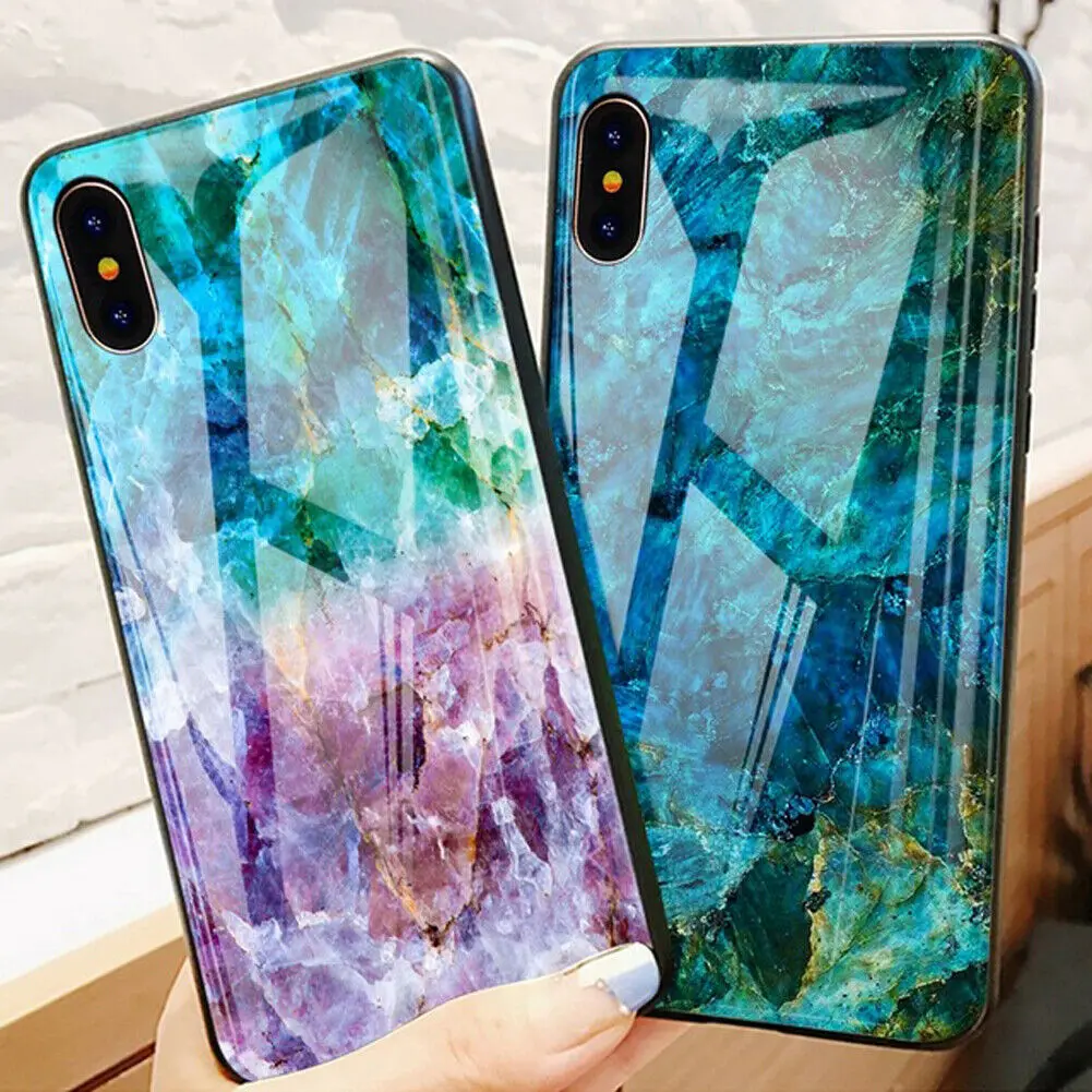 

Marble Glass Case For Samsung Galaxy Note 9 8 S10 E S9 S8 S10 Plus For Galaxy M10 M20 A7 A8 A9 J8 2018 J5 Prime J3 J7 2017 Cover