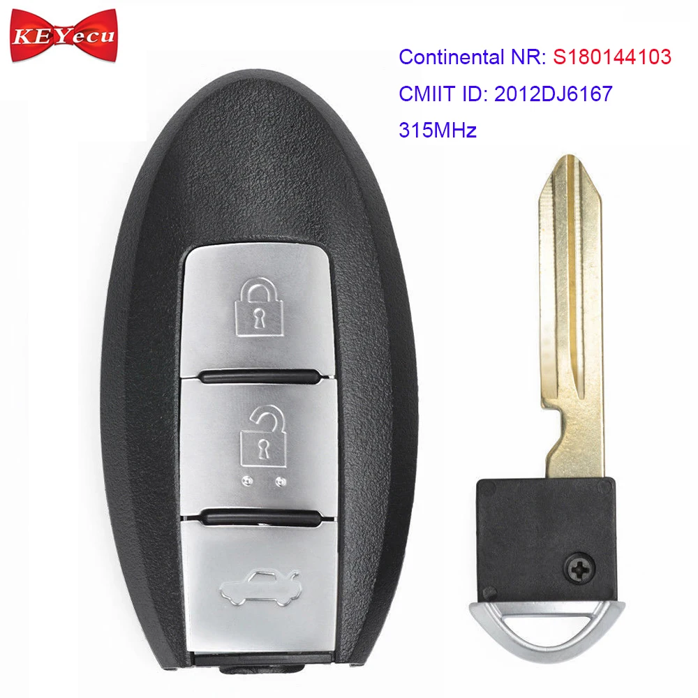 KEYECU for Nissan X Trail 2014 2015 2016 2017 Replacement Remote