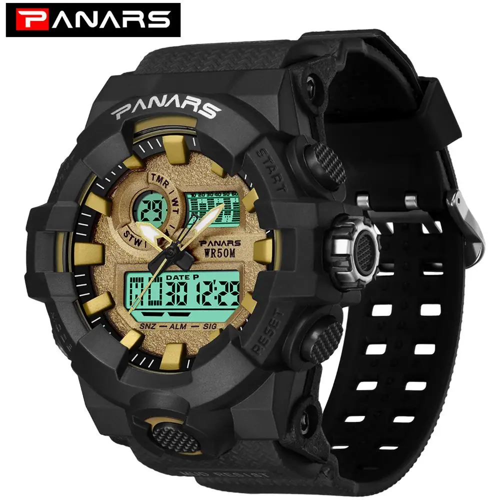 PANARS G style Shock Military Watch Men's Digital Watch Outdoor Multi-function Waterproof Sports Watch Relojes Hombre