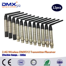 DHL Быстрая 12 шт недавно разработанный беспроводной dmx 512 передатчик