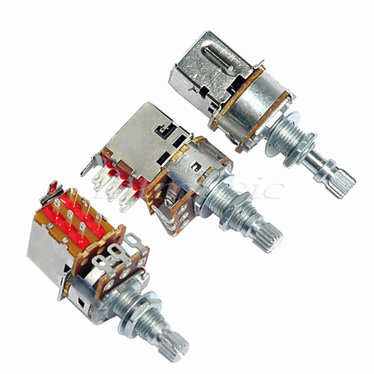 Buy 3Pcs Guitar Control Pot Potentiometer A250K Push