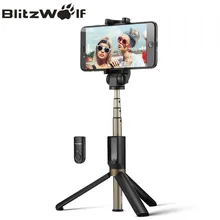 BlitzWolf 3 in 1 Bluetooth Selfie Stick Wireless Mini Tripod Monopod Extendable Selfie Stick Universa For Samsungl For iPhone 7