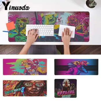 

Yinuoda Beautiful Anime Hotline Miami Customized laptop anime mouse pad Rubber PC Computer Gamer Gaming mouse pad for dota2 cs