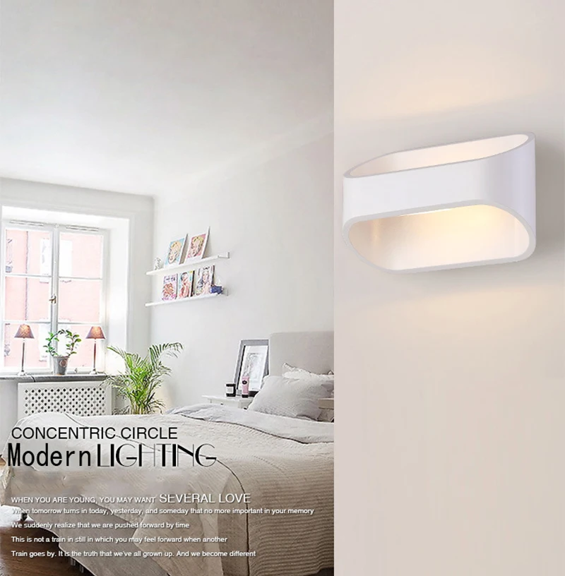 Aluminu Feimefeiyou Levou Moderna Lâmpada de Parede