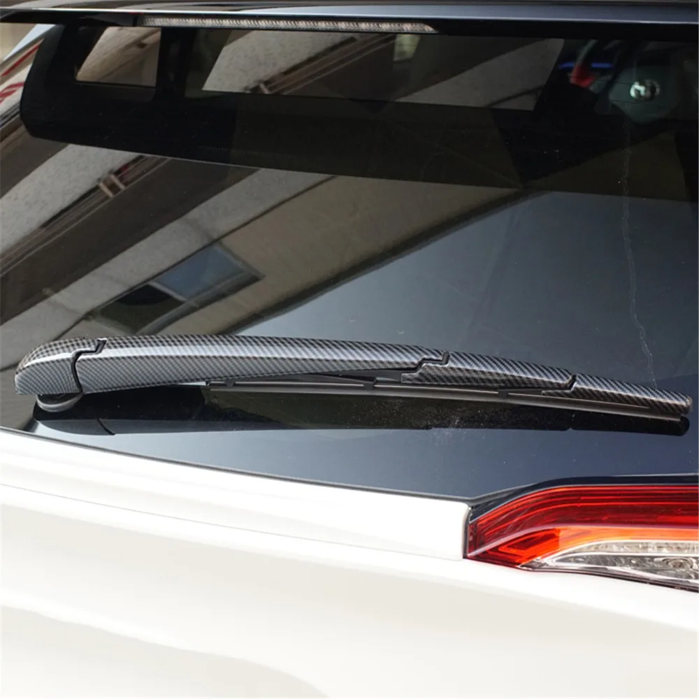 Carbon Fiber Rear Wiper Trim Cover For Toyota Chr 18 Accessories Exterior Rear Wiper Sticker For Toyota C Hr 17 18 19 Chromium Styling Aliexpress