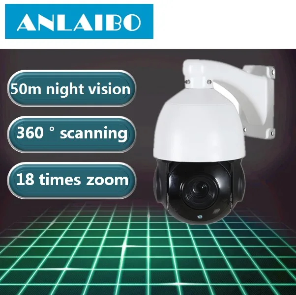

20X IP PoE+ High Speed PTZ Outdoor Security Camera, ONVIF Optical Zoom HD 1080P with Audio and Night Vision up to 800ft