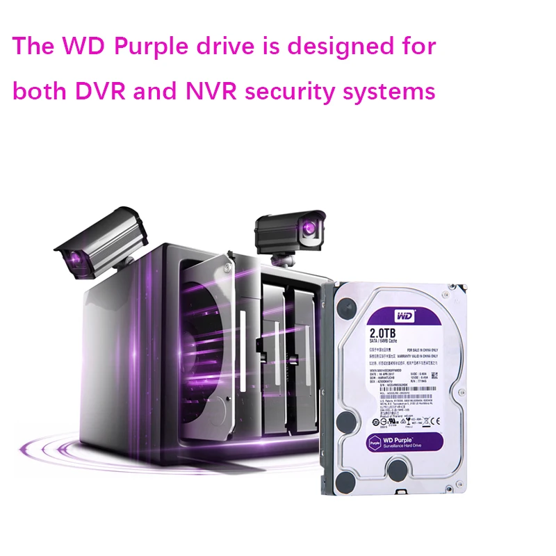 Жесткий диск WD Purple 2 Тб|hard drive disk|internal hard drivehard |