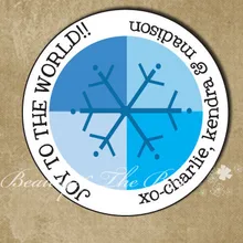 Персонализированные снег Рождество Наклейки, Рождество теги, пользовательские подарок этикетки для Рождество, кекс Напероны, Рождество Аксессуары