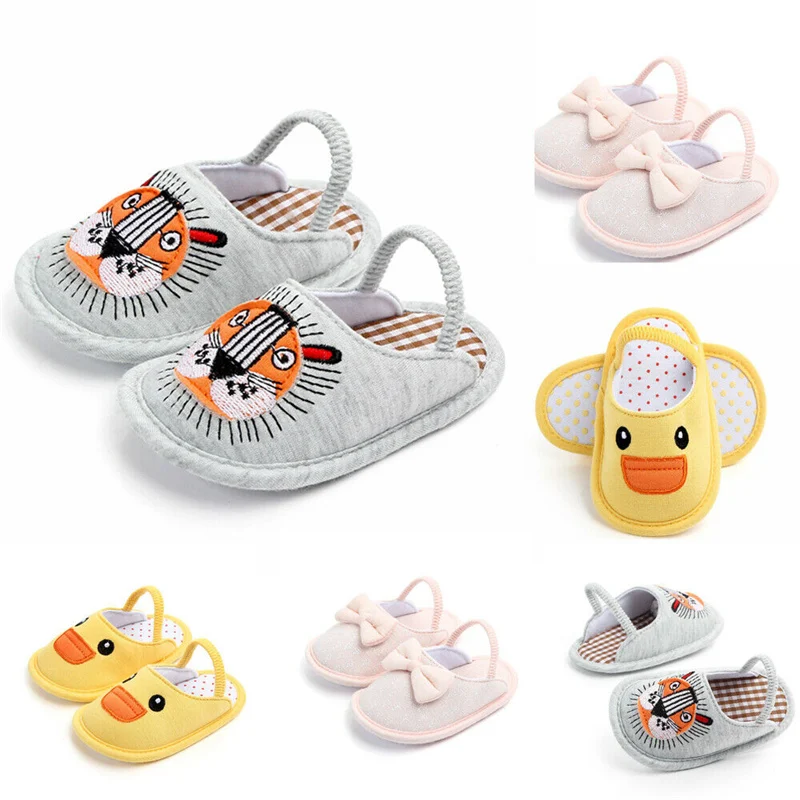 

Baby Shoes Girl Boy Soft Sole Crib Toddler Shoes Kids Bowknot Cartoon Animal Walking Sneaker For Baby 2019