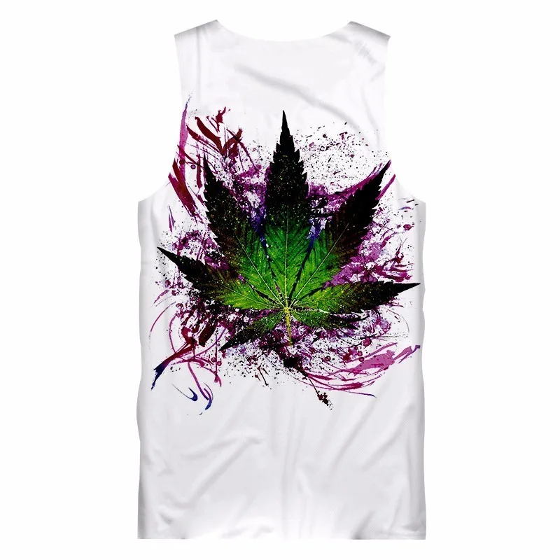 OGKB 3D Tank Top Summer Men/Women's Print Leaves Flowers Tanktops Male Casual Hip Hop Sleeveless Shirts Man Brand Clothing