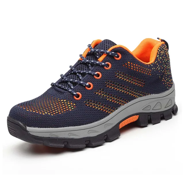 military grade steel toe air mesh breathable safety shoes