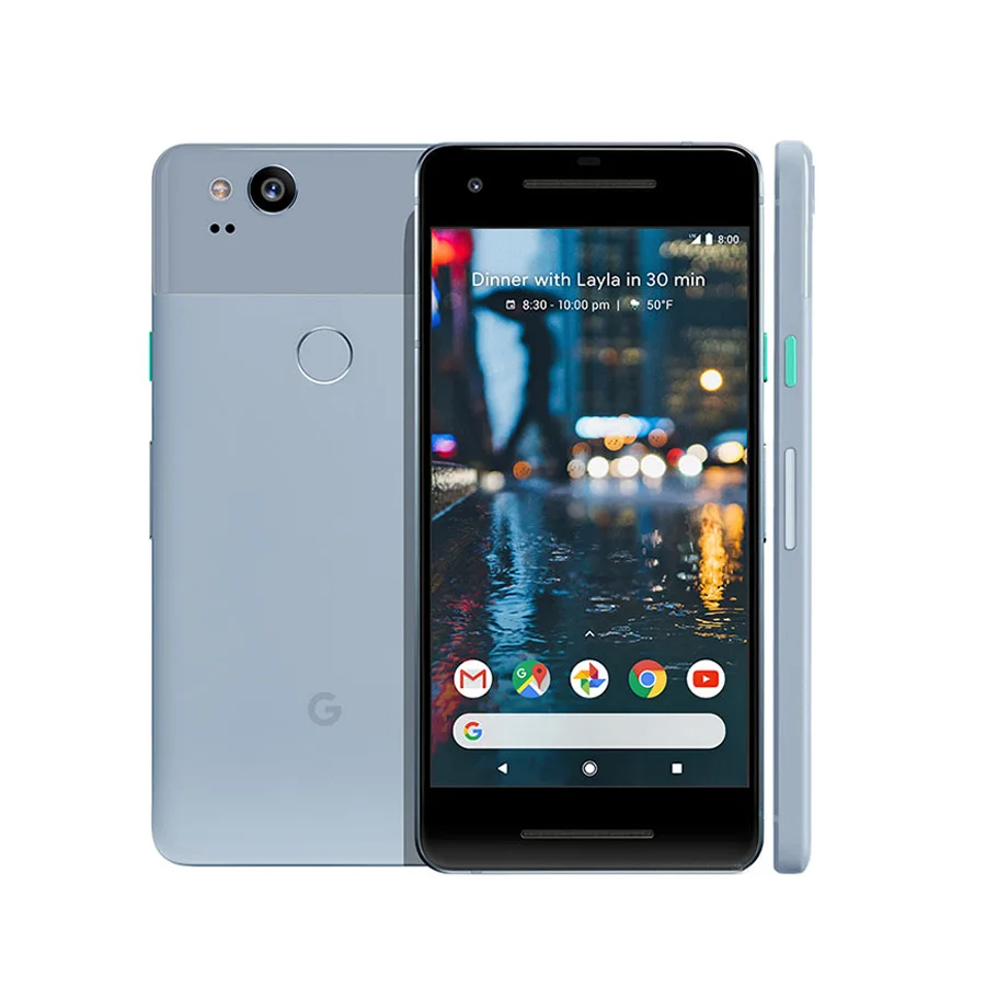 Мобильный телефон Google Pixel 2 с американской версией, 5,0 дюймов, 4 Гб ОЗУ, 64 ГБ/128 Гб ПЗУ, четыре ядра, Snapdragon 835, Android 8,0, NFC, смартфон