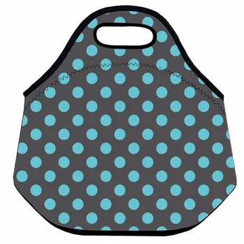 

Large Polka Dots Lunch Bag for Women and Men ,Neoprene Thermal Lunch Bag,Cute Insulated Lunch Box Bag,Picnic Box Bag for Kids