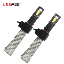 H4 LEVOU Farol liga De Alumínio Dissipação de Calor cinto 6000 K Estilo Do Carro Kit de Conversão 4000LM 36 W/cada lâmpada