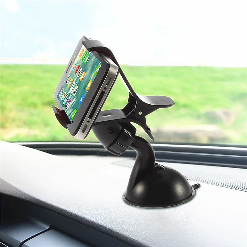 Universal 360 degree spin Car Windshield Mount cell mobile phone Holder Bracket stands car styling for iphone se