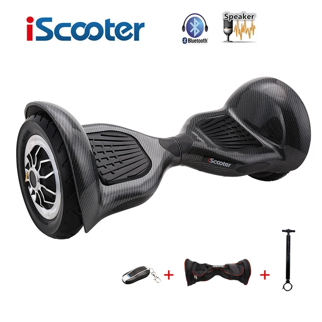 Iscooter hoverboard 10 дюймов bluetooth 2 колеса самостоятельно балансировки электрический скутер два умных колеса gyroscooter 10 ''skateboard доска