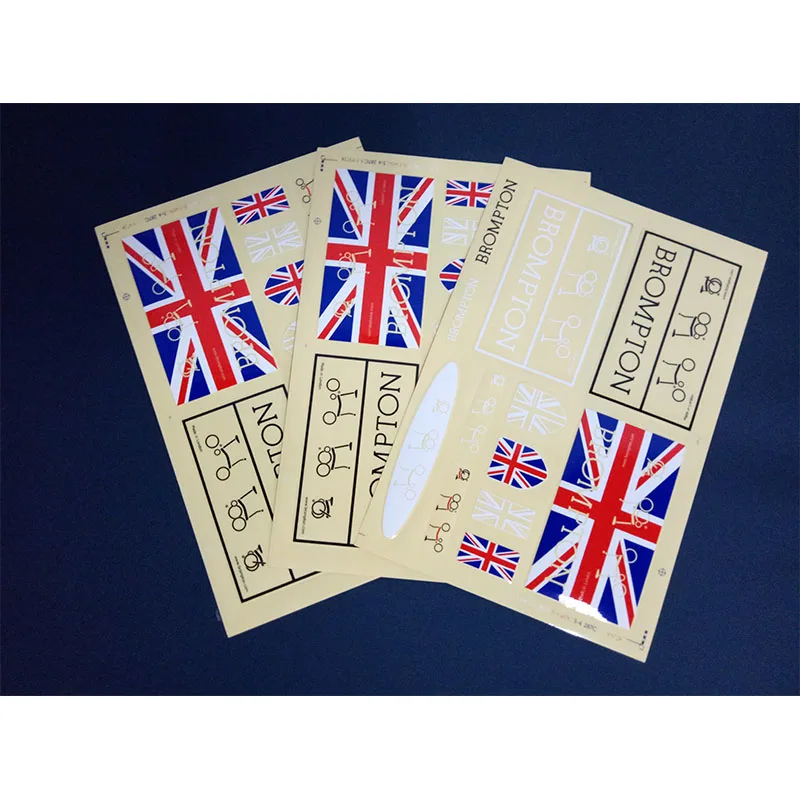 

Bike Frame stickers Retro flag for Brompton Bicycle
