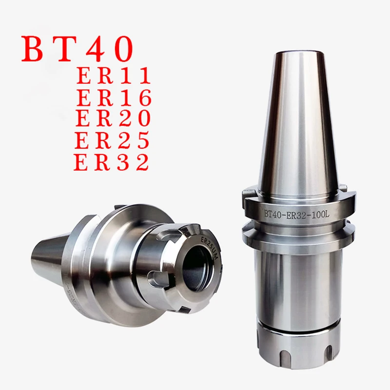 

1PCS high quality BT40 ER32 ER25 ER20 ER16 70L 100L Spring Collet Chuck CNC Toolholder Milling Lathe Cutter holder