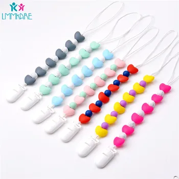 

1Pcs Newborn Baby Pacifier Chain Clips Teether Anti-drop Dummy Clip Safe Teething Chain Eco-friendly Pacifier Clips Holder Chain