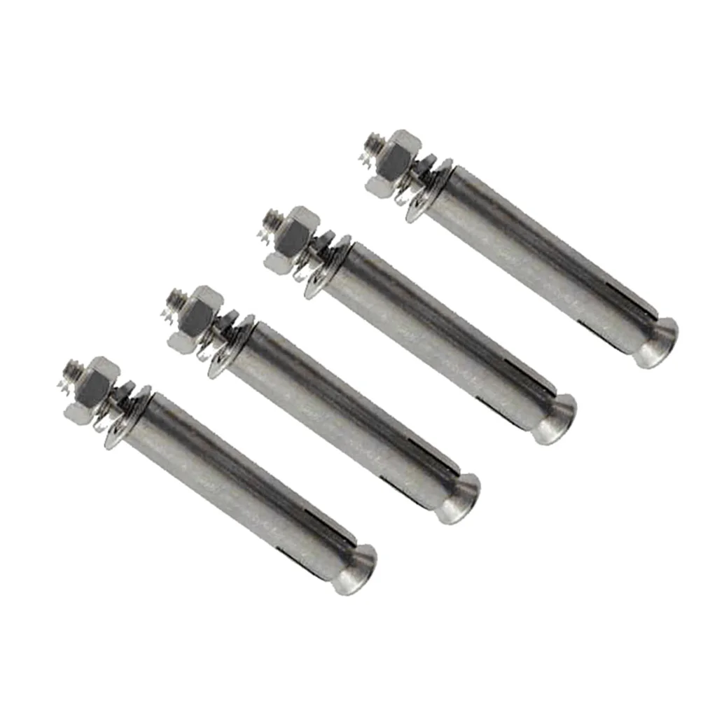 2PCS Wall Mounted Shelf Support Brackets with 4PCS Anchor Bolts for Home Garden Store Decoration