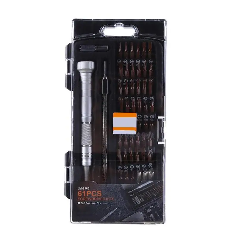 

61 in 1 Magnetic Driver Kit Precision Screwdriver Set Hand Tools With Aluminum Alloy Handle Electronics S2 Repair Tool Kit