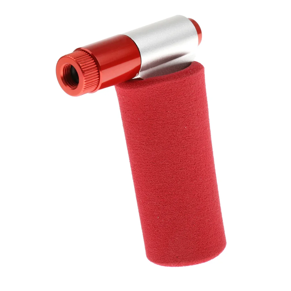 

CO2 Bicycle Bike Threaded Cartridge Tire Pump Mini Cycle Tyre Inflator for Presta Schrader --Red Color