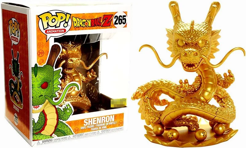 галактические игрушки Dragon Ball Z-Shenron Gold#265 Коллекционная Винилова...