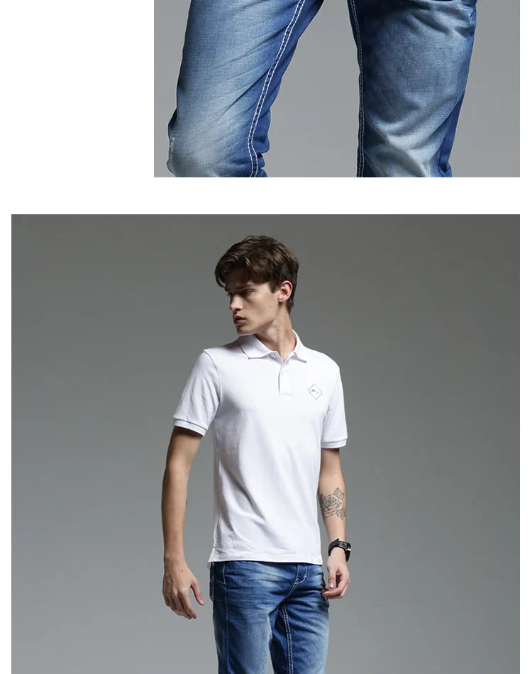 Настоящий стиль, модные длинные однотонные обтягивающие джинсы для мужчин, брендовая Дизайнерская одежда, джинсовые штаны, роскошные повседневные мужские брюки, известный