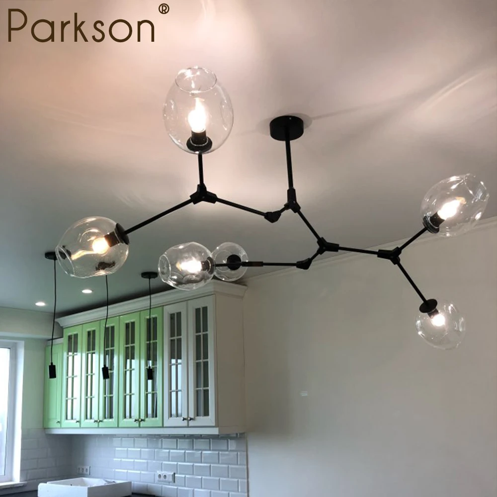Modern Glass Pendant Light modern glass pendant light nordic hanglamp dining room kitchen light designer hanging lamps lustre lighting industrial lamp