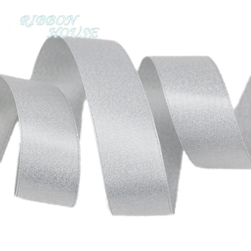 5-meters-lot-25mm-White-Silver-shiny-double-face-satin-ribbon-gift-wedding-ribbons (2)