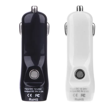 

New 2 In 1 Fast Car Charger USB Adapter 2A 5V with Air Quality Detection ABS Car Charger For Mobile Phone MP3 MP4 ME3L