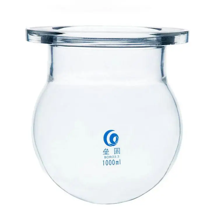 1000ml/2000ml/3000ml Round Bottom Medical grade Boro. glass 3 neck