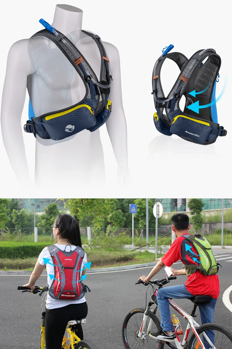 5L водонепроницаемый велосипедный гидратационный рюкзак, мужской рюкзак для бега на велосипеде, дышащий MTB велосипедный рюкзак без сумки для воды