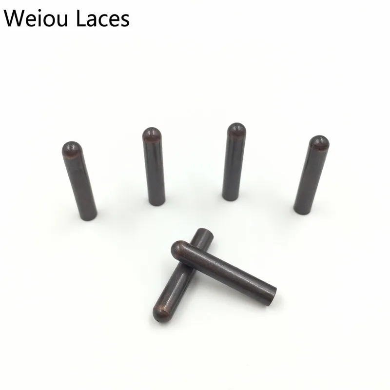 Weiou 20pcs/Lot 4x22mm Seamless Shoelaces Metal Aglets Bullet Shaped head Ends Replacement Repair tips Sneaker Kits DIY Custom