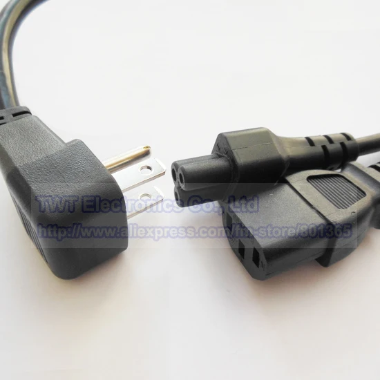

USA Canada Multi Function 2 in 1 Power Cable,US Nema 5-15P Male Plug to IEC 320 C13 and C5 Y Splitter Power Cord , Free shipping