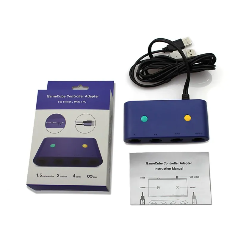 Computer & Office Aspiring 3 In 1 Gc To Wiiu Pc Switch Converter Ngc Controller Adapter Game Cube Computer Suppliesgc To Wii U/ For Switch/pc With A Long Standing Reputation
