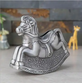 

Metal Trojan horse saving money storage box piggy bank for kids money box for children gifts coins box for home decor SNG063