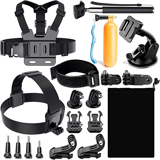 Kit de accesorios para GoPro 6 Hero Session 4 Silver 3 Black SJ4000/SJ5000/SJ6 LEGEND/SJ7 accesorios de de acción para Xiaomi Yi|Carcasas para videocámara deportiva| - AliExpress