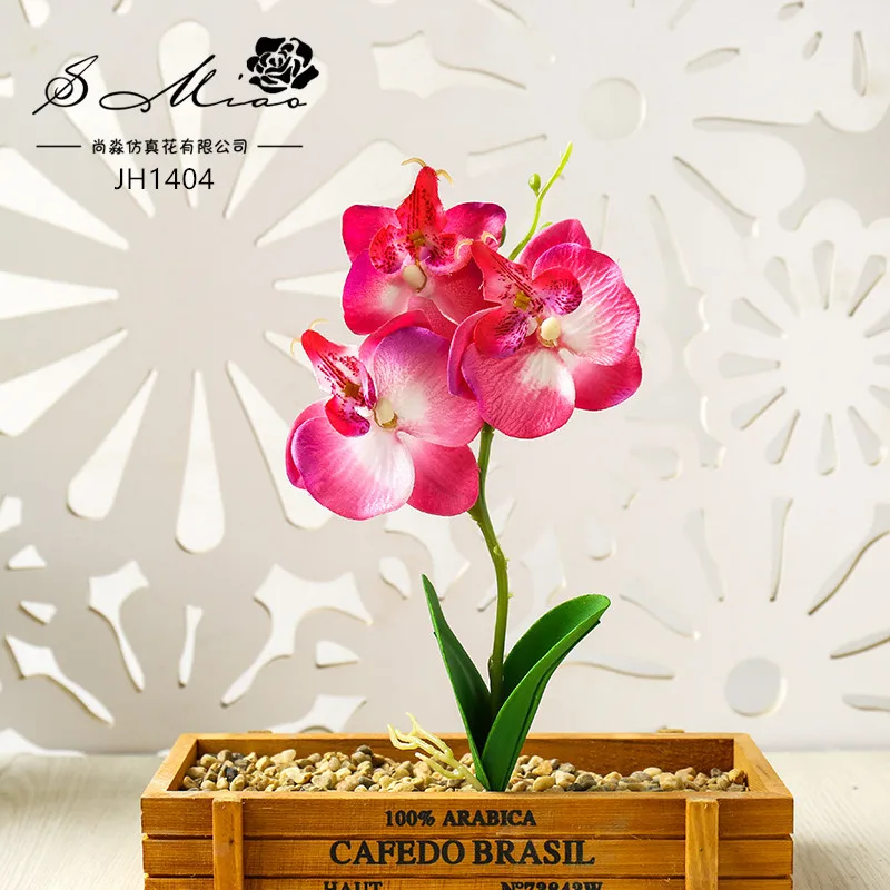 29 см бабочка Орхидея искусственный цветок для дома и сада вечерние украшения DIY цветочные композиции аксессуары Флорес искусственные цветы