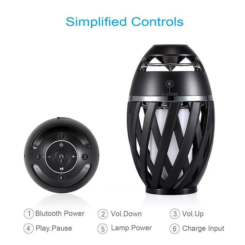 OstartStereo colorfu tf карта громкий динамик BTS 596 флейн атмосфера беспроводной Bluetooth пламя