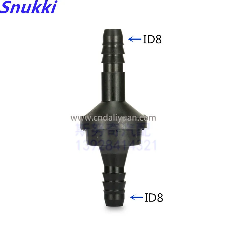 high quality ID8 black one way valve non return valve plastic one way valve air pump vacuum