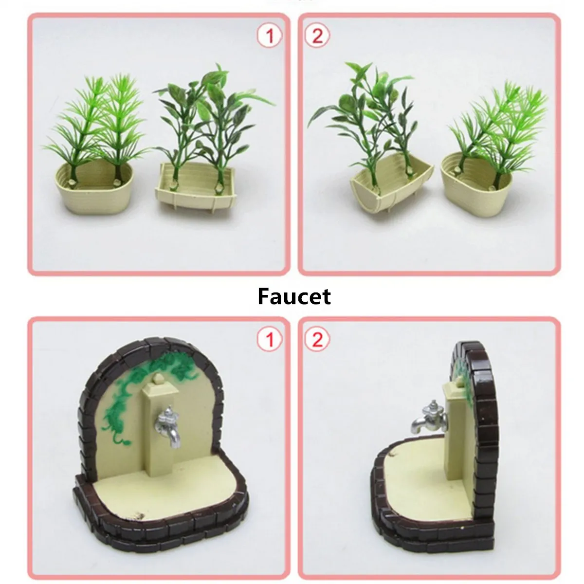 ديي اليدوية مصغرة البستنة الخضروات مجامع أثاث outdoor التبعي لعب مجموعة مضحك للأطفال