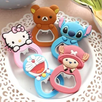 

Free Shipping Cartoon Stainless Steel Beer Bottle Opener with Magnet (can be Fridge Magnet )Wholesale 500pcs/lot