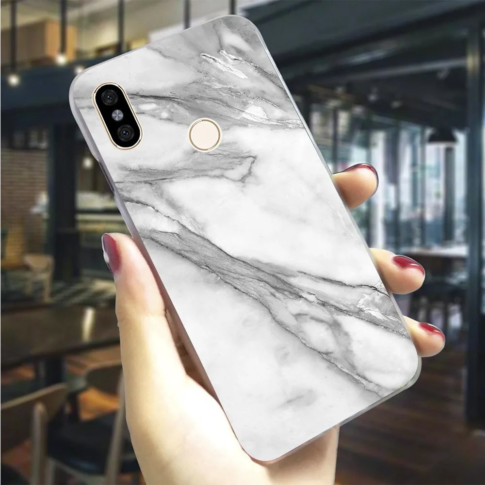 

Hard Case for Xiaomi Mi 9 Pure Marble Cover for Xiaomi Mix F1 Mi 8 Lite Cover A1 A2 6 Back Case Ultra Thin