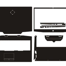 Наклейка оболочка трафарет для ноутбука из углеродного волокна для hp Omen 17() 17-cb0001TX 2070 17,3"